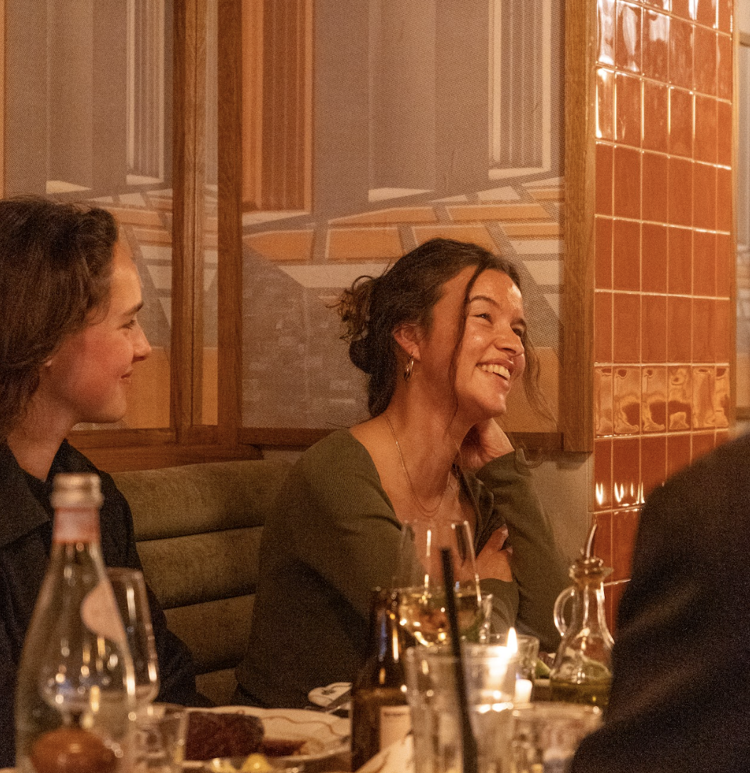 Women meeting up at After5 A Table