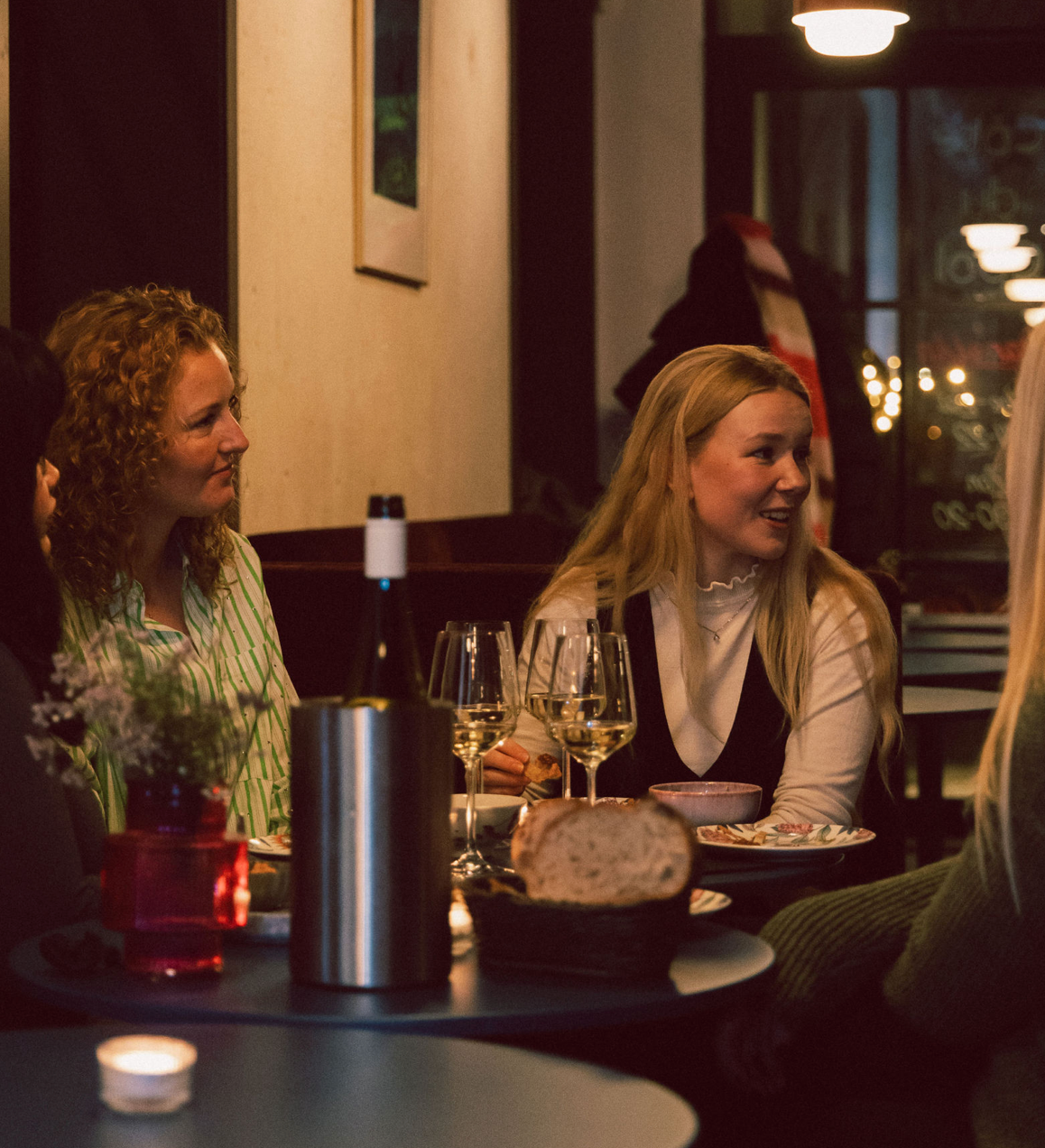 Women meeting up during After5 Table