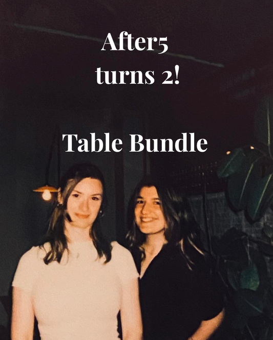 After5 2nd Birthday Bundle: 1 Table & 1 Table for Free!